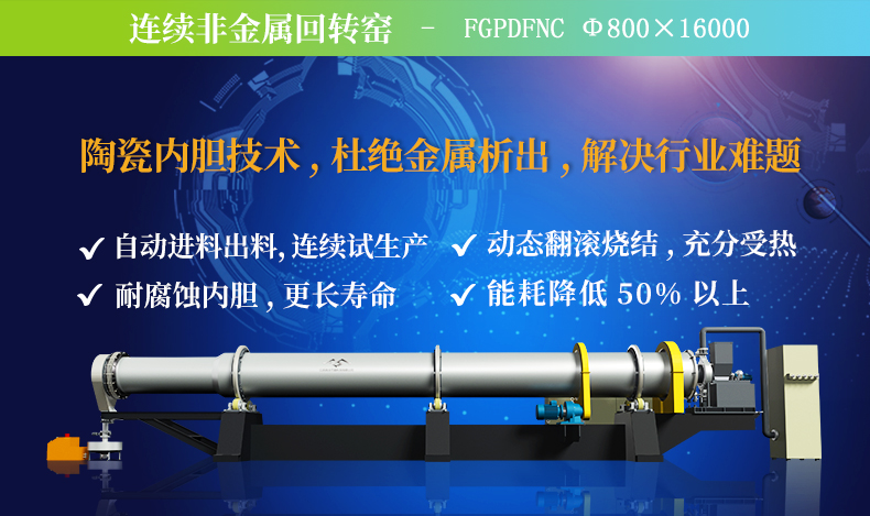 鳳谷技能科技回轉窯 粉體加熱爐